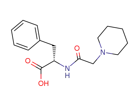 Molecular Structure of 320577-30-8 (N-(1-piperidinomethylcarbonyl)-L-phenylalanine)