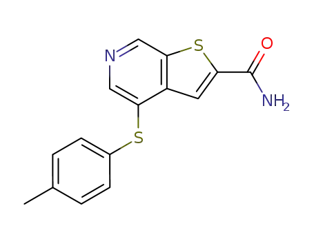 4-(p-Tolylthio)thieno[2,3-c]pyridine-2-carboxamide