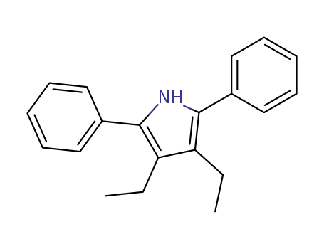 Molecular Structure of 66575-47-1 (1H-Pyrrole, 3,4-diethyl-2,5-diphenyl-)