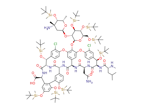 Molecular Structure of 221182-45-2 (Nona-TBS-vancomycin)