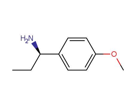 Molecular Structure of 235083-55-3 (Benzenemethanamine, alpha-ethyl-4-methoxy-, (alphaR)- (9CI))