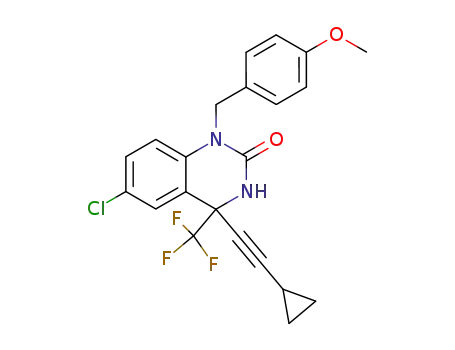 2(1H)-Quinazolinone,
6-chloro-4-(cyclopropylethynyl)-3,4-dihydro-1-[(4-methoxyphenyl)methyl]
-4-(trifluoromethyl)-