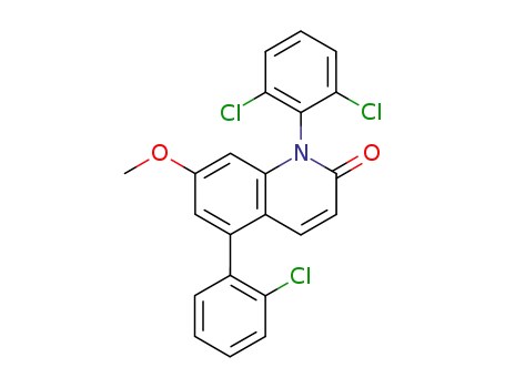 5-(2-chlorophenyl)-1-(2,6-dichlorophenyl)-7-methoxy-2(1H)-quinolinone
