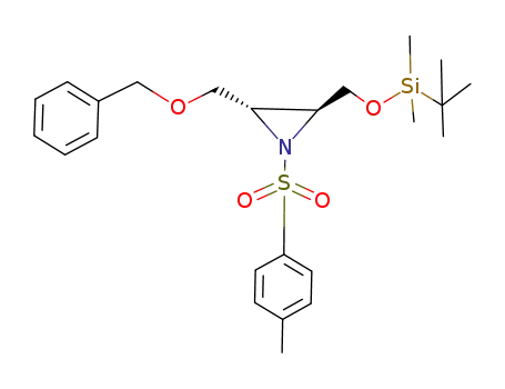 (2S,3S)-3-(benzyloxy)methyl-2-(tert-butyldimethylsiloxy)methyl-1-<(4-methylphenyl)sulfonyl>aziridine
