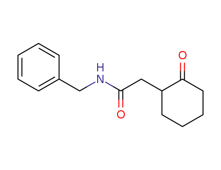 Cyclohexaneacetamide, 2-oxo-N-(phenylmethyl)-