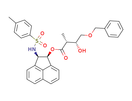 (2R,3R)-4-Benzyloxy-3-hydroxy-2-methyl-butyric acid (1S,2R)-2-(toluene-4-sulfonylamino)-acenaphthen-1-yl ester