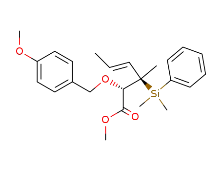 (E)-(2S,3R)-methyl 2-(4-methoxybenzyloxy)-3-(dimethylphenylsilyl)-3-methyl-hex-4-enoate