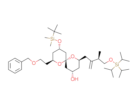 (2S,4S,6R,8S,10S)-8-(2-benzyloxyethyl)-10-(t-butyldimethylsiloxy)-2-{2-[1-(triisopropylsiloxy)-prop-2-(R)-yl]-allyl}-1,7-dioxaspiro[5.5]undecan-4-ol