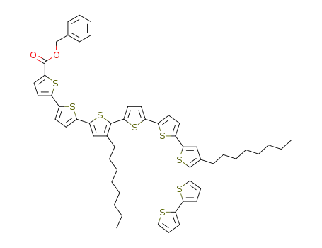 4'',4'''''-Dioctyl-[2,2';5',2'';5'',2''';5''',2'''';5'''',2''''';5''''',2'''''';5'''''',2''''''']octithiophene-5-carboxylic acid benzyl ester