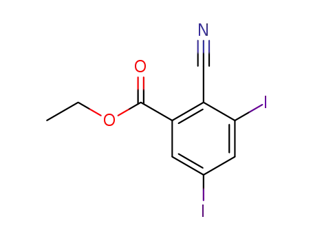 ethyl 2-cyano-3,5-diiodobenzoate