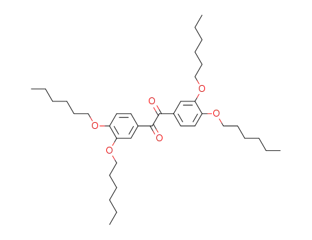 Molecular Structure of 138145-24-1 (Ethanedione, bis[3,4-bis(hexyloxy)phenyl]-)