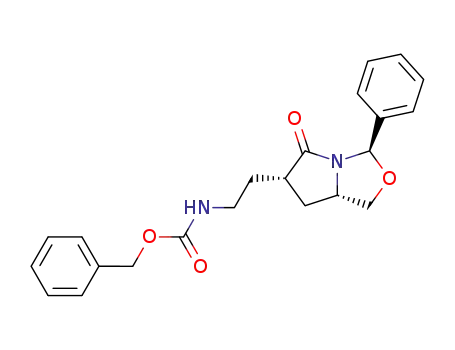 (2R,5S,7S)-7-(N-benzyloxycarbonyl-2-aminoethyl)-8-oxo-2-phenyl-1-aza-3-oxa-bicyclo[3.3.0]octane