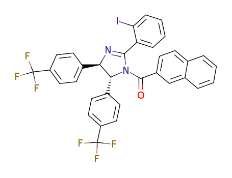 (R,R)-iodo-N-2-naphthoyl-bis-(4-trifluoromethylphenyl) imidazoline