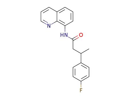 Molecular Structure of 1327885-88-0 (3-(4-fluorophenyl)-N-(quinolin-8-yl)butanamide)