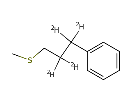 Molecular Structure of 273754-89-5 (methyl 2,2,3,3-tetradeuterio-3-phenylpropyl sulfide)