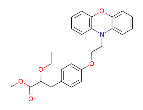 (+/-)-methyl 3-(4-(2-(10H-phenoxazin-10-yl)ethoxy)phenyl)-2-ethoxypropanoate