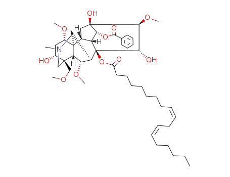 Molecular Structure of 81941-16-4 (8-linoleate mesaconitine)