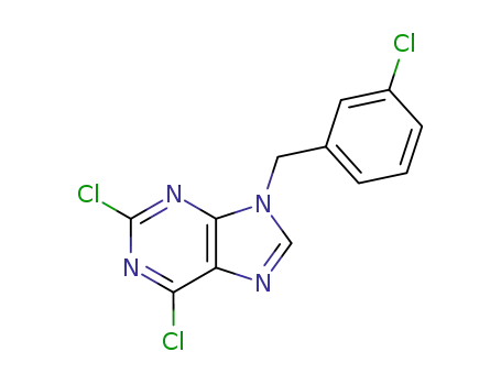 9H-Purine, 2,6-dichloro-9-[(3-chlorophenyl)methyl]-