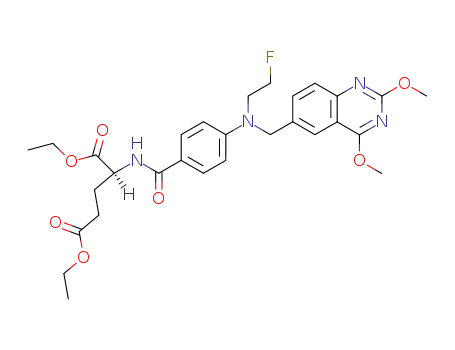 (S)-2-{4-[(2,4-Dimethoxy-quinazolin-6-ylmethyl)-(2-fluoro-ethyl)-amino]-benzoylamino}-pentanedioic acid diethyl ester