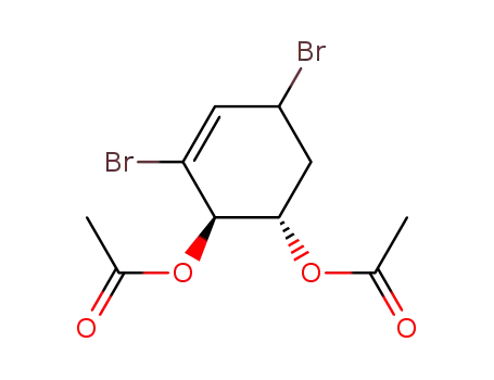 trans-(1S,2R)-1,2-diacetoxy-3-bromo-5-bromocyclohex-3-ene