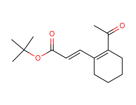2-Propenoic acid, 3-(2-acetyl-1-cyclohexen-1-yl)-, 1,1-dimethylethyl
ester, (2E)-