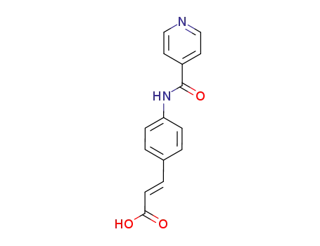2-Propenoic acid, 3-[4-[(4-pyridinylcarbonyl)amino]phenyl]-, (E)-