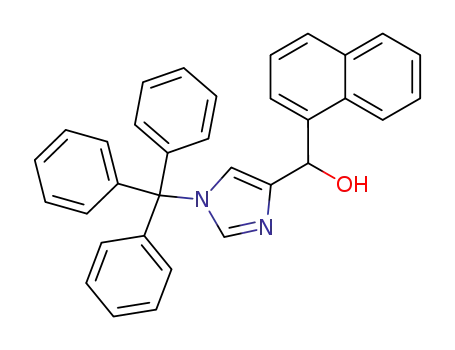 4-<(1-naphthyl)hydroxymethyl>-N-(triphenylmethyl)imidazole
