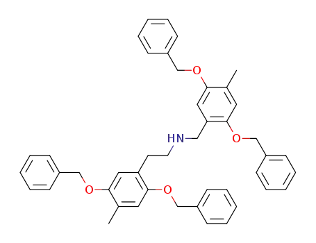 N-<(2,5-Dibenzyloxy-4-methyl-phenyl)-methyl>-2-(2,5-dibenzyloxy-4-methyl-phenyl)-ethylamin