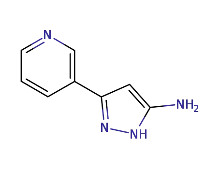 Molecular Structure of 149246-87-7 (5-PYRIDIN-3-YL-2H-PYRAZOL-3-YLAMINE)