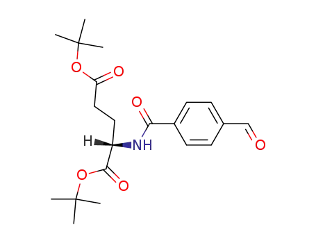 Molecular Structure of 87597-84-0 (L-Glutamic acid, N-(4-formylbenzoyl)-, bis(1,1-dimethylethyl) ester)
