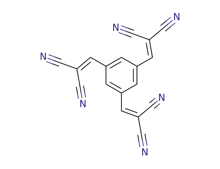 Molecular Structure of 186508-05-4 (1,3,5-tris(2',2'-ethenyldicarbonnitrile)benzene)