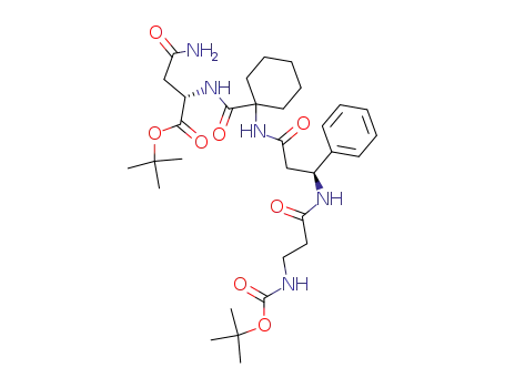 N-Boc-β-Ala-β-Phe-Ac<sub>6</sub>c-Asn-(O<sup>t</sup>Bu)