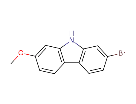 Molecular Structure of 200878-50-8 (2-bromo-7-methoxy-9H-carbazole)