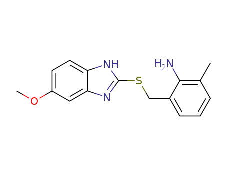 Benzenamine,
2-[[(5-methoxy-1H-benzimidazol-2-yl)thio]methyl]-6-methyl-