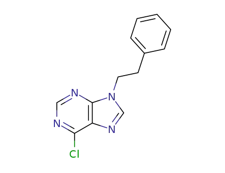 Molecular Structure of 16833-25-3 (6-chloro-9-(2-phenylethyl)-9H-purine)