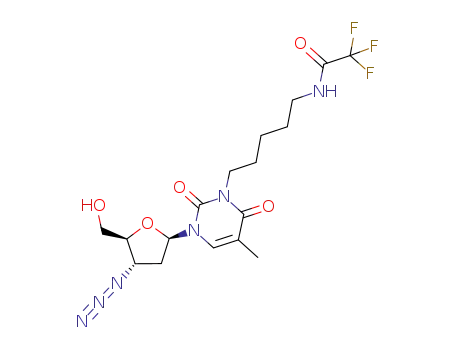 3'-azido-3'-deoxy-N<sup>3</sup>-{1-[5-(2,2,2-trifluoroacetylamino)pentyl]}thymidine