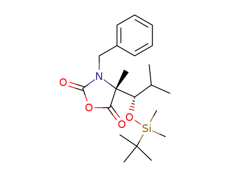 (R)-3-Benzyl-4-[(S)-1-(tert-butyl-dimethyl-silanyloxy)-2-methyl-propyl]-4-methyl-oxazolidine-2,5-dione
