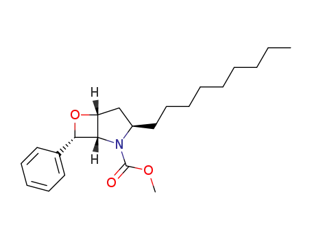 Molecular Structure of 312754-79-3 ((1S,3R,5R,7S)-N-Methoxycarbonyl-3-nonyl-6-oxa-7-phenyl-2-azabicyclo[3.2.0]heptane)