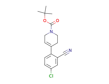 Molecular Structure of 819070-55-8 (tert-butyl 4-(4-chloro-2-cyanophenyl)-3,6-dihydropyridine-1(2H)-carboxylate)