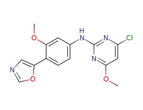 (4-chloro-6-methoxy-pyrimidin-2-yl)-(3-methoxy-4-oxazol-5-yl-phenyl)-amine