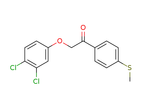 Molecular Structure of 708276-50-0 (Ethanone, 2-(3,4-dichlorophenoxy)-1-[4-(methylthio)phenyl]-)