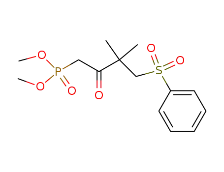 (4-benzenesulfonyl-3,3-dimethyl-2-oxo-butyl)-phosphonic acid dimethyl ester