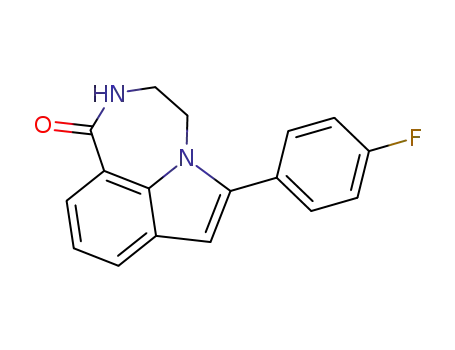 6-(4-fluoro-phenyl)-3,4-dihydro-2<i>H</i>-[1,4]diazepino[6,7,1-<i>hi</i>]indol-1-one