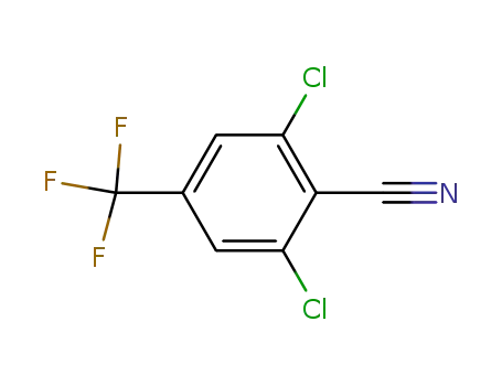 Molecular Structure of 157021-61-9 (2,6-DICHLORO-4-(TRIFLUOROMETHYL)BENZONITRILE)
