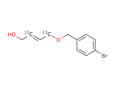 [2,4-13C<sub>2</sub>]-(E)-4-(4-bromo-benzyloxy)-but-2-en-1-ol
