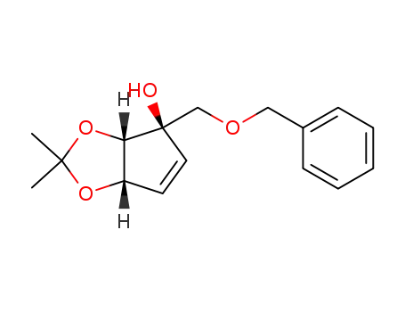(1R,4S,5S)-1-(benzyloxymethyl)-2-en-4,5-(O-isopropylidenedioxy)-cyclopentan-1-ol