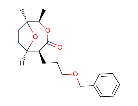 (1S,2R,5S,6R)-5-(3'-(benzyloxy)propyl)-1,2-dimethyl-3,9-dioxabicyclo<4.2.1>nonan-4-one