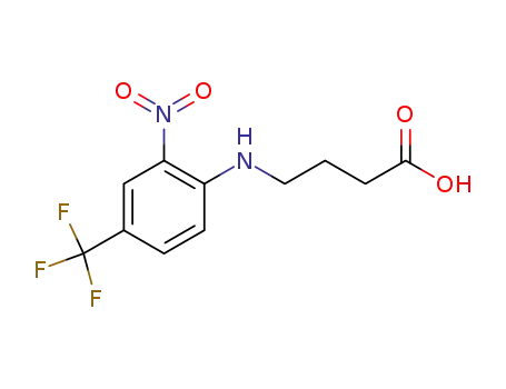 Molecular Structure of 65783-35-9 (4-[2-NITRO-4-(TRIFLUOROMETHYL)ANILINO]BUTANOIC ACID)