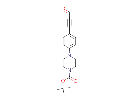 4-[4-(3-Oxo-prop-1-ynyl)-phenyl]-piperazine-1-carboxylic acid tert-butyl ester