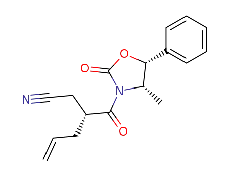 (R)-3-((4S,5R)-4-Methyl-2-oxo-5-phenyl-oxazolidine-3-carbonyl)-hex-5-enenitrile